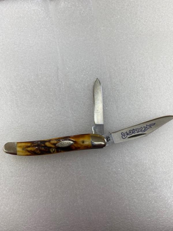 CASE XX 52087 BLUE SCROLL JACK KNIFE CASE XX 52087 BLUE SCROLL JACK KNIFE