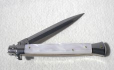 NEW 11" FRANK BELTRAME ACRYLIC WHITE PEARL ITALIAN STILETTO