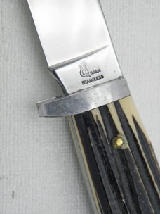 Queen Cutlery #89 Hunting Knife: 7 3/4” overall with a 4” blade, early 1950s Queen Cutlery #89 Hunting Knife: 7 3/4” overall with a 4” blade, early 1950s