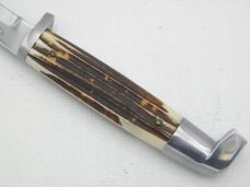 Queen Cutlery #95 Hunting Knife: 9 1/2” overall with a 5” -1960, stainless steel blade, Queen Cutlery #95 Hunting Knife: 9 1/2” overall with a 5” -1960, stainless steel blade,