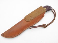 Queen Cutlery Rawhide Series #4190 Fixed Blade Skinning Knife: 9 1/2” overall with a 4 ” blade, 1995 Queen Cutlery Rawhide Series #4190 Fixed Blade Skinning Knife: 9 1/2” overall with a 4 ” blade, 1995