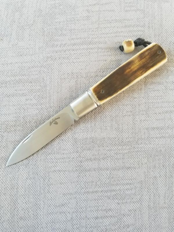 Vincenzo Balistreri Mammoth Ivory Sfliato Slipjoint 4" cld..N690..Lanyard pin..jimping and filework Vincenzo Balistreri Mammoth Ivory Sfliato Slipjoint 4" cld..N690..Lanyard pin..jimping and filework