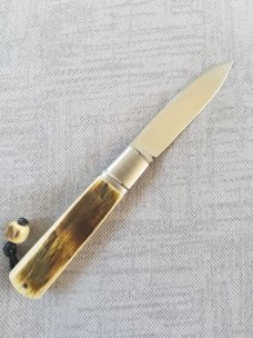 Vincenzo Balistreri Mammoth Ivory Sfliato Slipjoint 4" cld..N690..Lanyard pin..jimping and filework Vincenzo Balistreri Mammoth Ivory Sfliato Slipjoint 4" cld..N690..Lanyard pin..jimping and filework