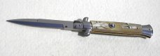 NEW FRANK BELTRAME 9" GENUINE FRENCH BOVINE HORN BAYONET BLADE ITALIAN STILETTO