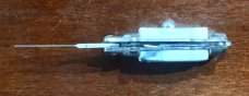 Miniature Switchblade Knife, Hard To Find Fishtail Style, White Plastic Handle, Unused Miniature Switchblade Knife, Hard To Find Fishtail Style, White Plastic Handle, Unused
