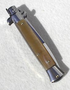 NEW FRANK BELTRAME 9" GENUINE FRENCH BOVINE HORN BAYONET BLADE ITALIAN STILETTO