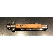Vintage 1980s Falcon Italian Lockback Stiletto Knife with Olive Wood Scales Vintage 1980s Falcon Italian Lockback Stiletto Knife with Olive Wood Scales