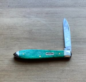 CASE Tony Bose Tear Drop Jack Knife Peacock Appaloosa
