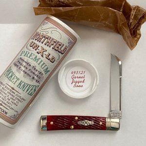 GEC Northfield 49 Garnet Jigged Bone LNIT