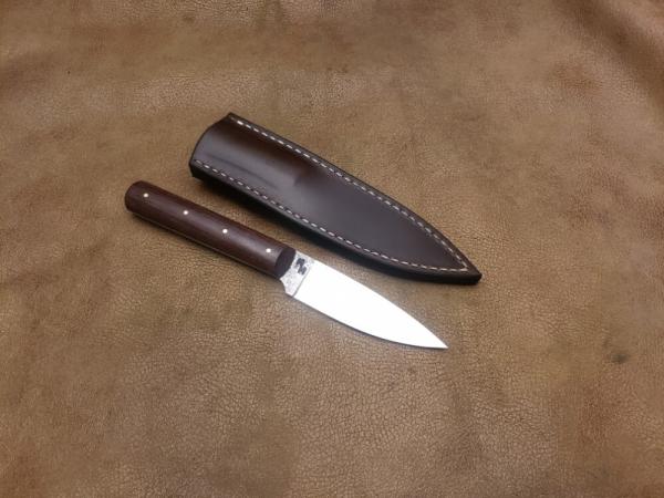 MMK&T hand forged drop point hunter blackwood MMK&T hand forged drop point hunter blackwood