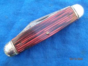 Made in USA Cattle knife Pink & Black handles