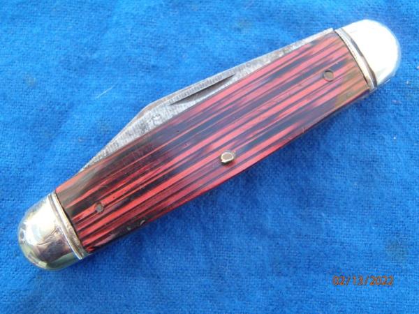 Made in USA Cattle knife Pink & Black handles
