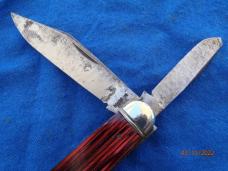 Made in USA Cattle knife Pink & Black handles