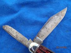 Made in USA Cattle knife Pink & Black handles