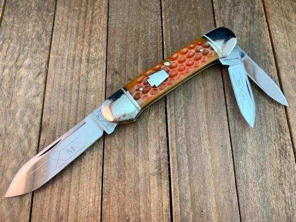 Schatt and Morgan Canoe Whittler Autumn Honeycomb Jigged Bone 
