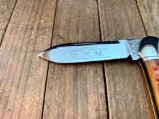 Schatt and Morgan Canoe Whittler Autumn Honeycomb Jigged Bone 