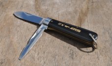 TL 129 Electricians Knife Ulster Mint In The Box Bail Radio Supply Etch Black Mirror Polish