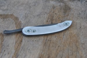 Svord New Zealand Metal Clasp Knife  Forged Tight Fit Never Used 5" Closed 3 1/4" Blade