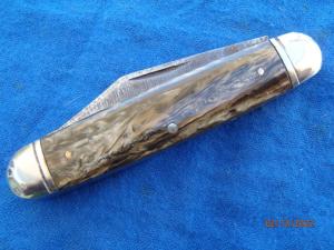 Made in USA Cattle knife Smoked swirl Composition handles