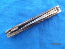 Made in USA Cattle knife Smoked swirl Composition handles