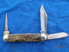 Made in USA Cattle knife Smoked swirl Composition handles