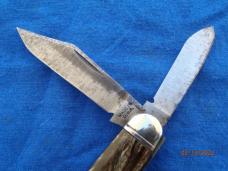 Made in USA Cattle knife Smoked swirl Composition handles