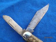 Made in USA Cattle knife Smoked swirl Composition handles