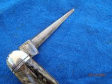 Made in USA Cattle knife Smoked swirl Composition handles
