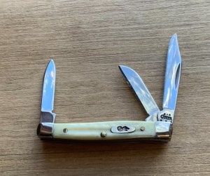 CASE Small Stockman Knife Natural Bone
