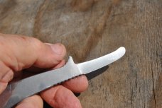 Camillus Stainless 1989-2007 Mint Lanyard Hole 5 1/2" 1/16" thick Finger Thumb Guard Razor Sharp! Camillus Stainless 1989-2007 Mint Lanyard Hole 5 1/2" 1/16" thick Finger Thumb Guard Razor Sharp!