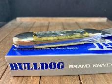 Bulldog Canoe Green Rope Jigged Bone Fighting Bulldog Blade Etch