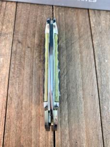Bulldog Canoe Green Rope Jigged Bone Fighting Bulldog Blade Etch