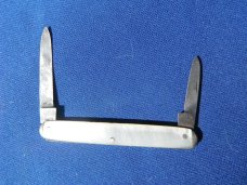  R. Hartkopf & Co. Two Blade Pocket Knife Mother of Pearl Handles Solingen Germany. Made in Germany!