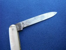  R. Hartkopf & Co. Two Blade Pocket Knife Mother of Pearl Handles Solingen Germany. Made in Germany!
