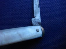  R. Hartkopf & Co. Two Blade Pocket Knife Mother of Pearl Handles Solingen Germany. Made in Germany!