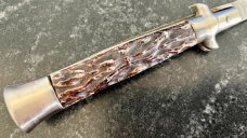 Vintage Spanish Stiletto Switchblade, 9.5 Inch, Marked "J.B. INOX", Used Vintage Spanish Stiletto Switchblade, 9.5 Inch, Marked "J.B. INOX", Used