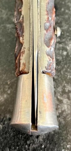 Vintage Spanish Stiletto Switchblade, 9.5 Inch, Marked "J.B. INOX", Used Vintage Spanish Stiletto Switchblade, 9.5 Inch, Marked "J.B. INOX", Used