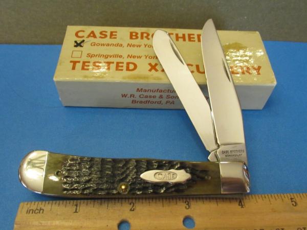 Case Brothers Classic Series 1992 Green Bone Trapper Pattern # G6254 