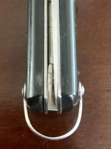 1960's Begon Switchblade, Clip Point Blade, With Bail, Hard To Find, Made In France, Unused 