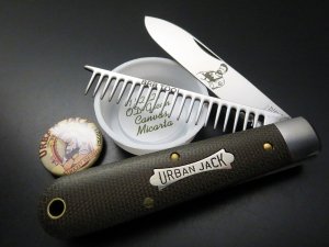 Great Eastern Cutlery #15 Urban Jack OD Green Canvas Micarta GEC Tidioute 152221