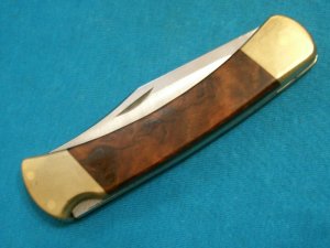 VINTAGE BUCK 110 1998 CUSTOM LOCKBACK FOLDING HUNTER HUNTING SKINNING POCKET KNIFE KNIVES OLD