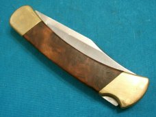 VINTAGE BUCK 110 1998 CUSTOM LOCKBACK FOLDING HUNTER HUNTING SKINNING POCKET KNIFE KNIVES OLD