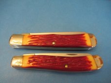 Camillus Red Staglon Large Trappers & Mini Trapper Ole Buck & Young Buck Model # CM291S