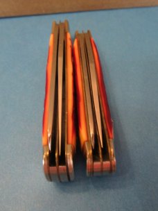 Camillus Red Staglon Large Trappers & Mini Trapper Ole Buck & Young Buck Model # CM291S