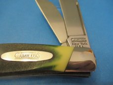 Camillus Green Saw Cut Delrin Large Stockman 