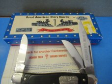 Boker USA Great American Story Knife The Golden Spike Black Delrin Stockman # 1776 Boker USA Great American Story Knife The Golden Spike Black Delrin Stockman # 1776