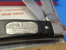 Boker USA Great American Story Knife The Golden Spike Black Delrin Stockman # 1776 Boker USA Great American Story Knife The Golden Spike Black Delrin Stockman # 1776