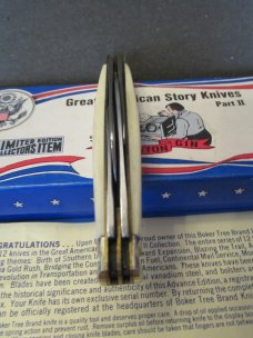 Boker USA Great American Story Knife The Cotton Gin White Delrin Congress # 1782