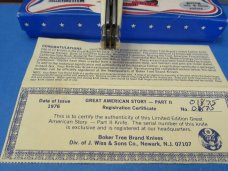 Boker USA Great American Story Knife The Cotton Gin White Delrin Congress # 1782