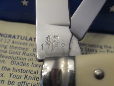 Boker USA Great American Story Knife The Cotton Gin White Delrin Congress # 1782